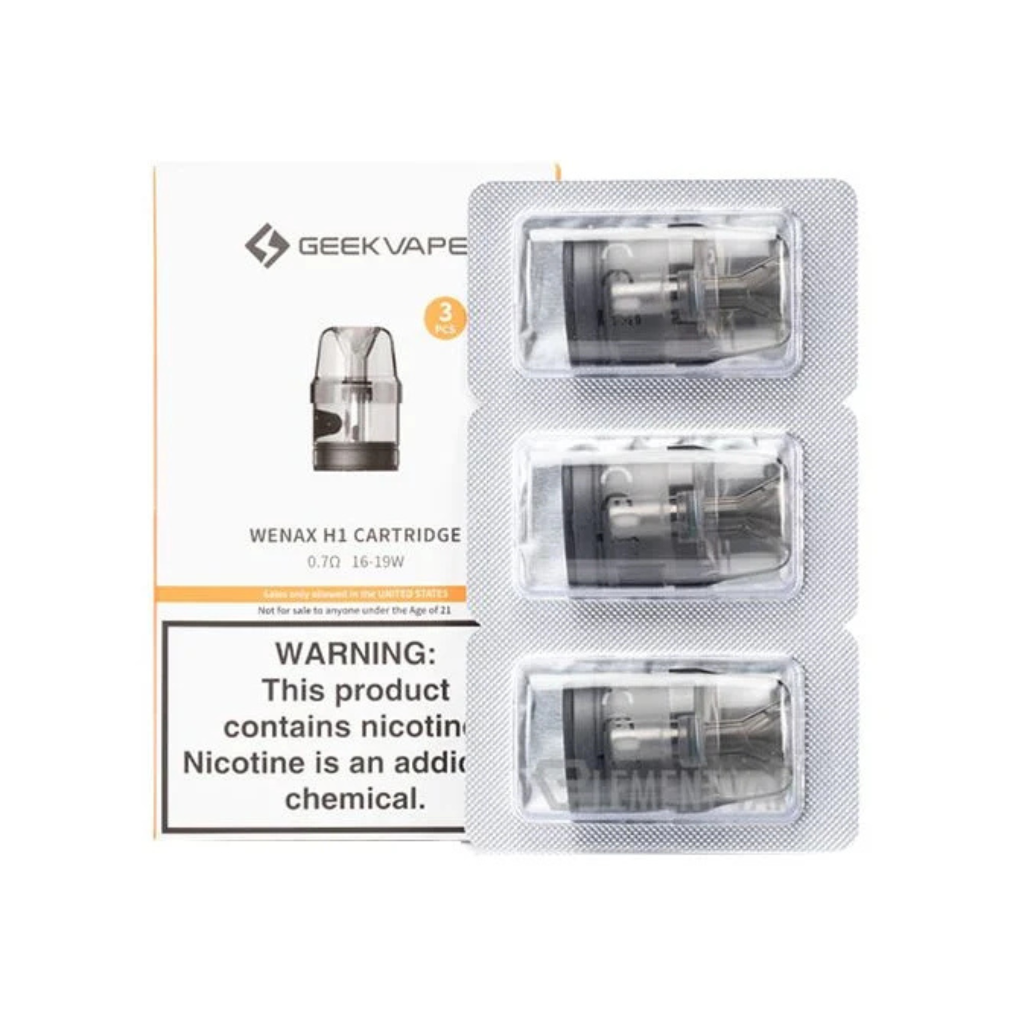 Geekvape Wenax H1 replacement pods  | 3 pack | buy 1 get 1 25% off 